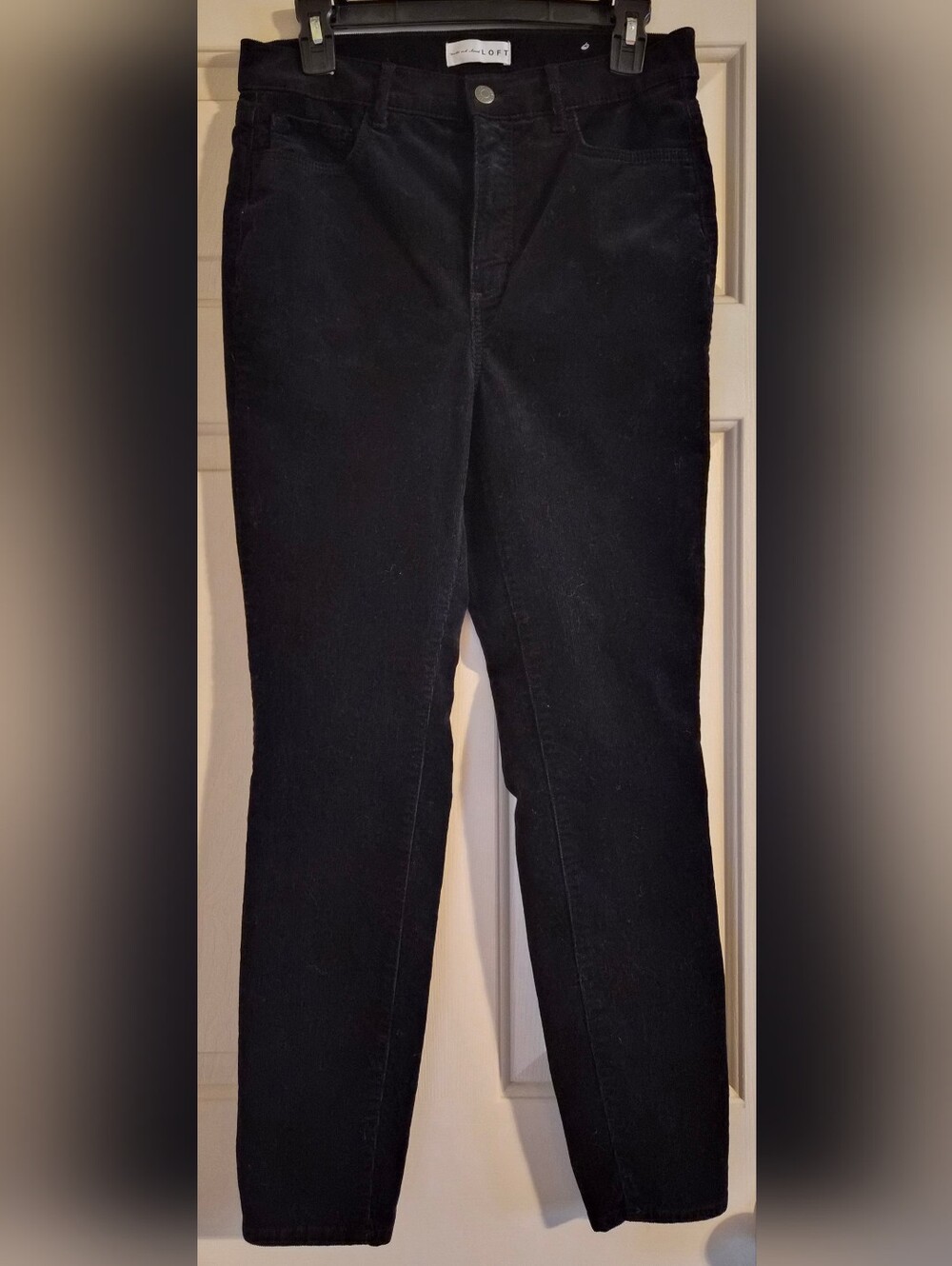 Loft Black Corduroy Slim Fit Pant
